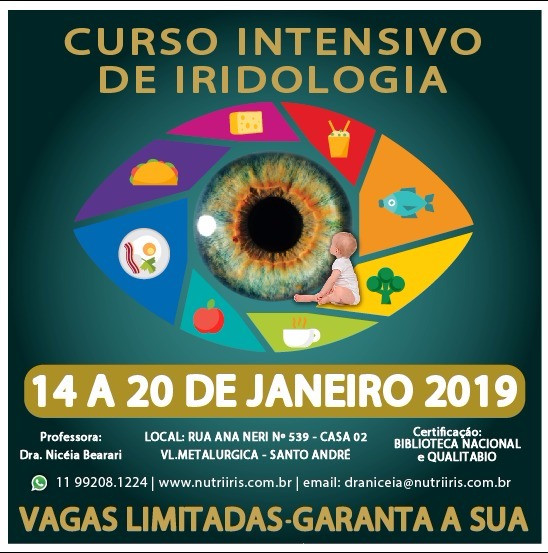 Curso Intensivo de Iridologia - Jan/2019